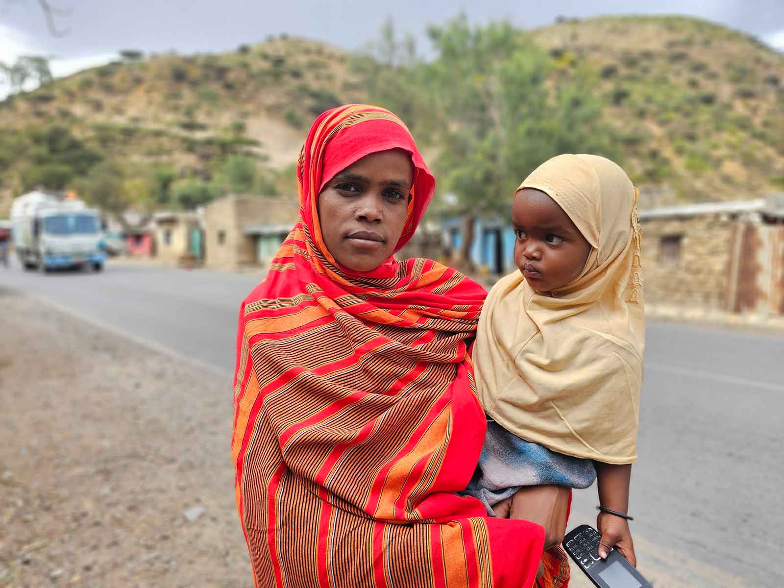 Tørke i Etiopien Missra og barn